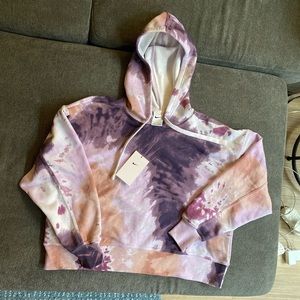 Nike purple tie dye brand new cropped hoodie